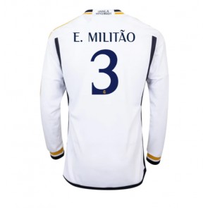Real Madrid Eder Militao #3 Koszulka Podstawowych 2023-24 Długi Rękaw